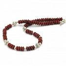 Red Jasper Necklace and Sterling Silver