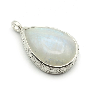 Moonstone and 925 Silver Pendant