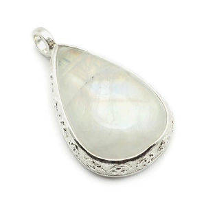 Moonstone and 925 Silver Pendant