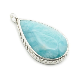 Larimar und 925er Silber Anhänger