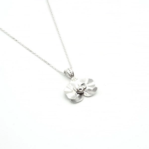 Orchid Flower 925 Silver Chain ...