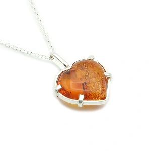 Sterling Silver 925 and Amber Chain ...
