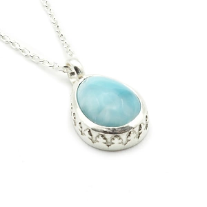 Sterling Silver 925 and Larimar ...
