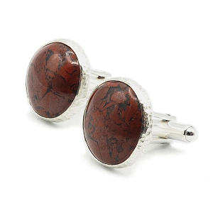 Sterling Silver and Red Jasper ...