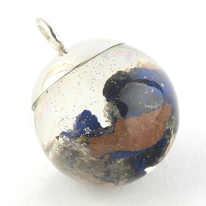 Azurite in Resin and Sterling ...