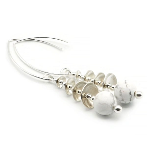 Howlite and Sterling Silver 925 ...