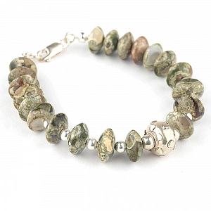 Rhyolite and Sterling Silver 925 ...