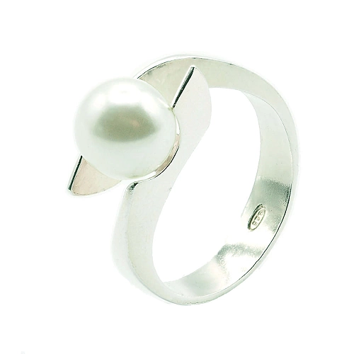 925er Silber und Glasperlen Ring