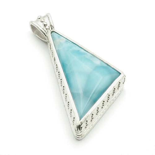 Larimar and 925 Silver Pendant